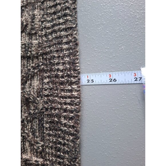 Jason Maxwell Sweater Marled Knit Small Brown Pullover Cozy Chic Layering Fall - Picture 8 of 9